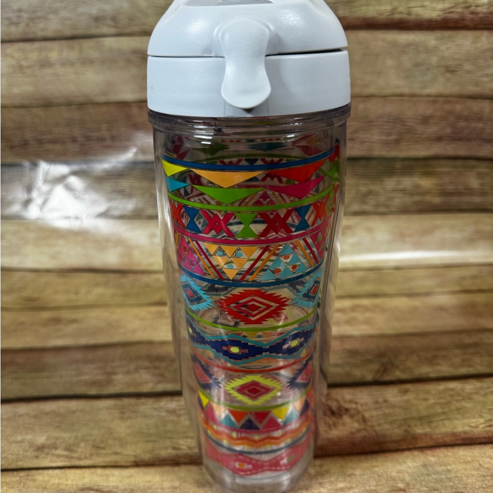Colorful Geometric Patterned Tumbler
